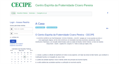 Desktop Screenshot of cecipe.org.br